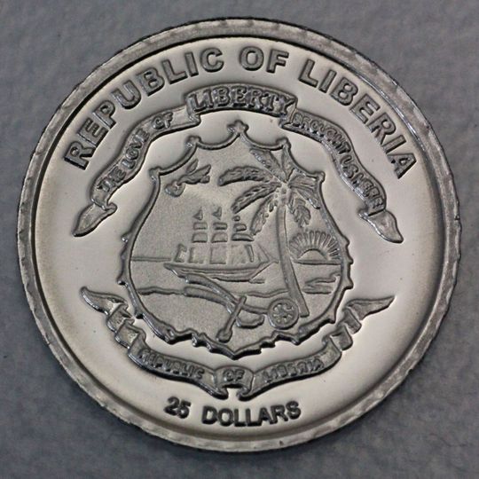 0,5g Mini Platinmünze Republic of Liberia