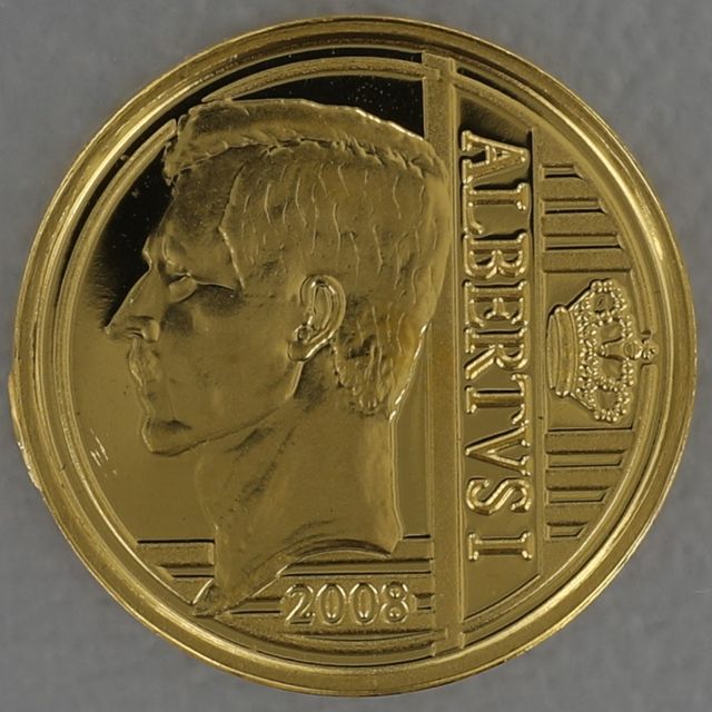 12,5 Euro Goldmünzen Belgien 2008 König Albert I.