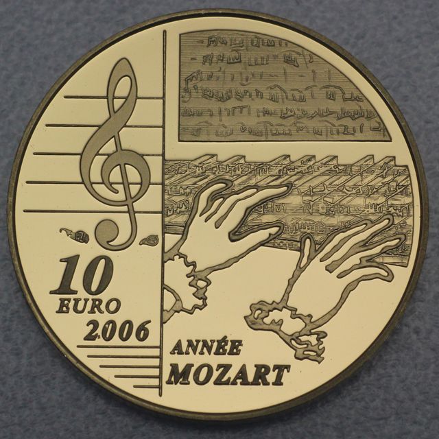 Goldmünze 10 Euro Frankreich 2006 - Wolfgang Amadeus Mozart