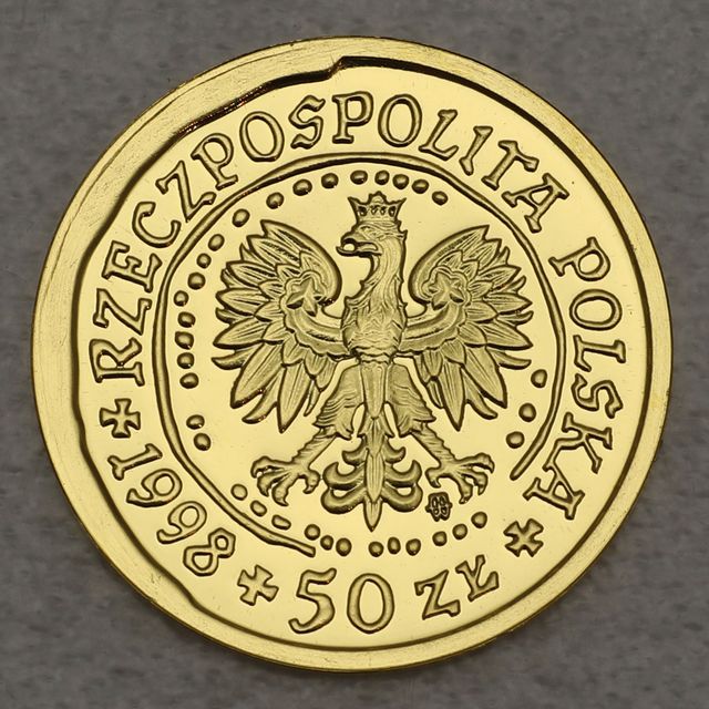 Goldmünze Golden Eagle Polen 1/10oz 1998