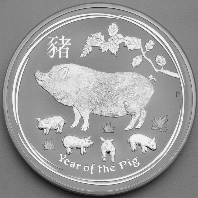 Lunar II Silbermünze Year of the pig 2019