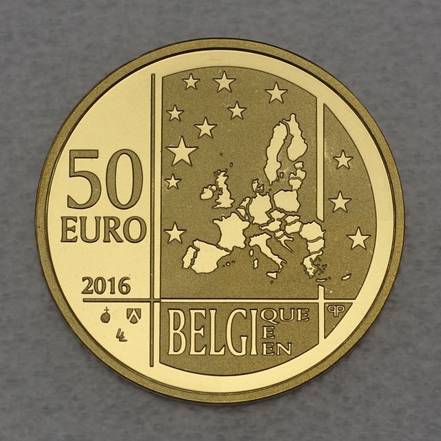 50 Euro Goldmünzen Belgien 2016