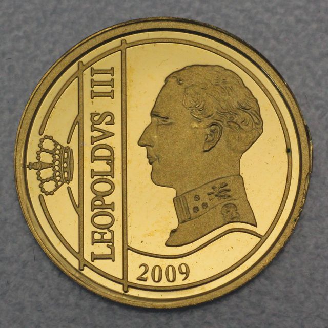 12,5 Euro Goldmünzen Belgien 2009 König Leopold III.