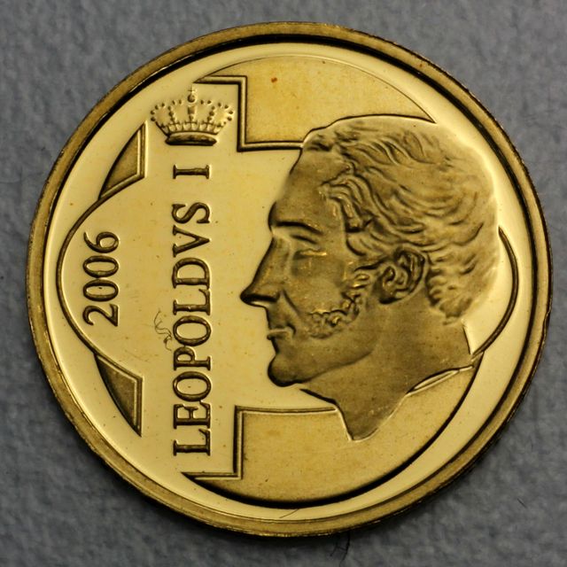 12,5 Euro Goldmünzen Belgien 2006 König Leopold I.