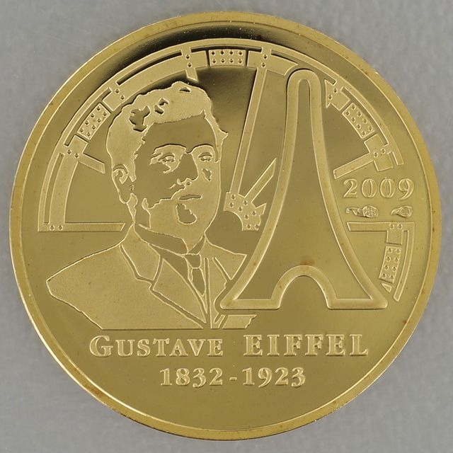 Goldmünze 50 Euro Frankreich 2009 - Eiffel