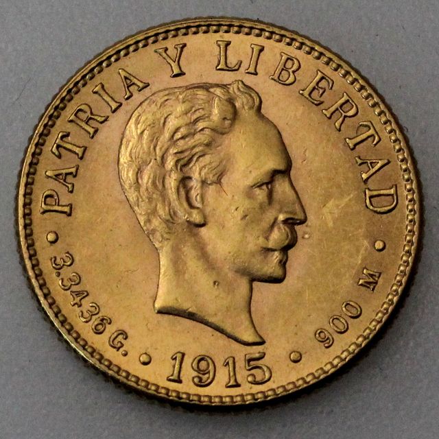 2 Pesos Goldmünze Kuba