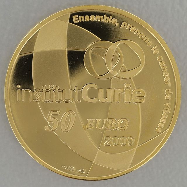 Goldmünze 50 Euro Frankreich 2009 - Institut Curie