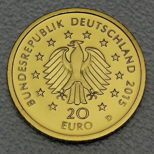 20 € Goldmünze 2015 Linde - Serie Deutscher Wald