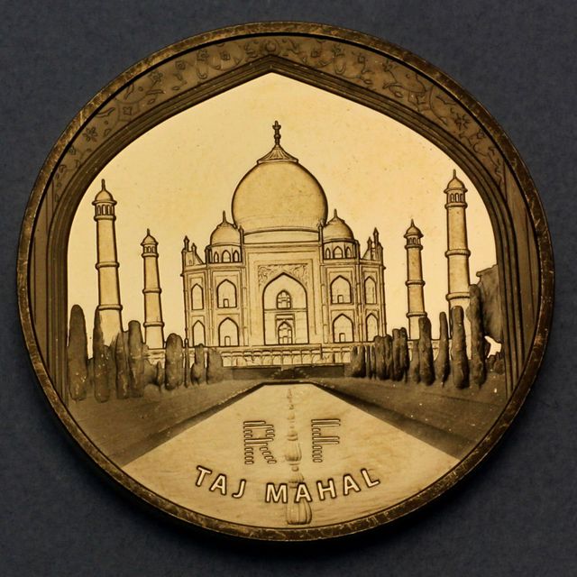 Goldmünze 50 Euro Frankreich 2010 - Unesco Weltkulturerbe Taj Mahal