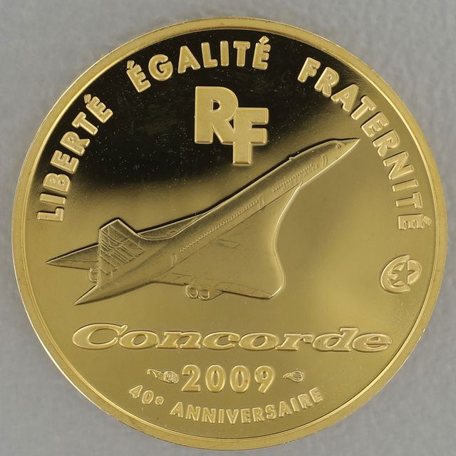Goldmünze 50 Euro Frankreich 2009 - Concorde