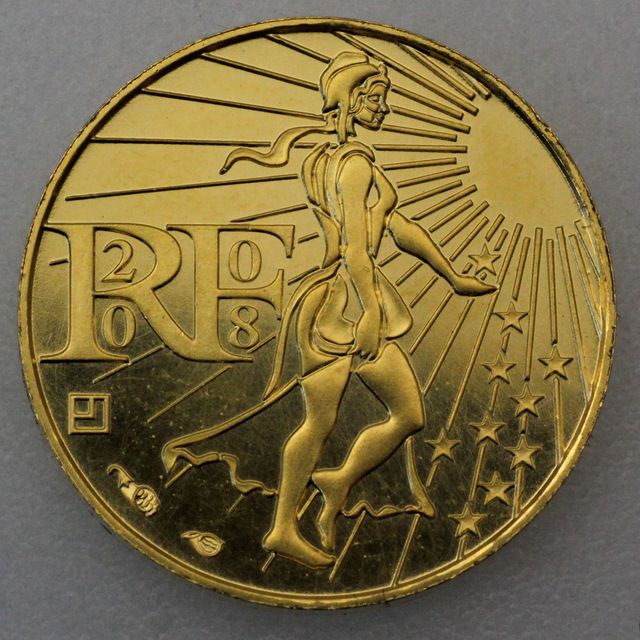 Goldmünze 100 Euro Frankreich 2008 - Die Säerin