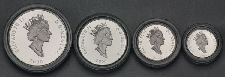 Beispielbild Platinmünzen Kanada 1 oz, 1/2 oz, 1/4 oz, 1/10 oz Platin
