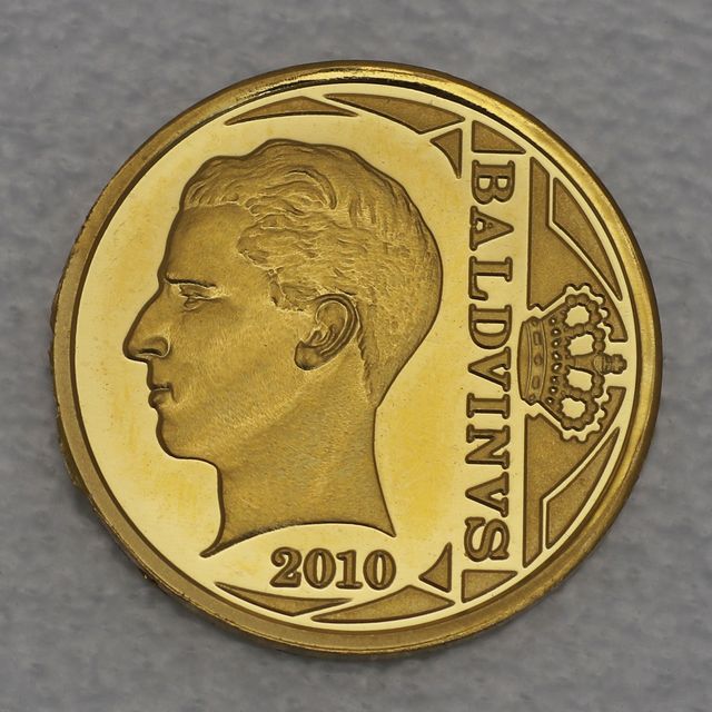 12,5 Euro Goldmünzen Belgien 2010 König Baudouin