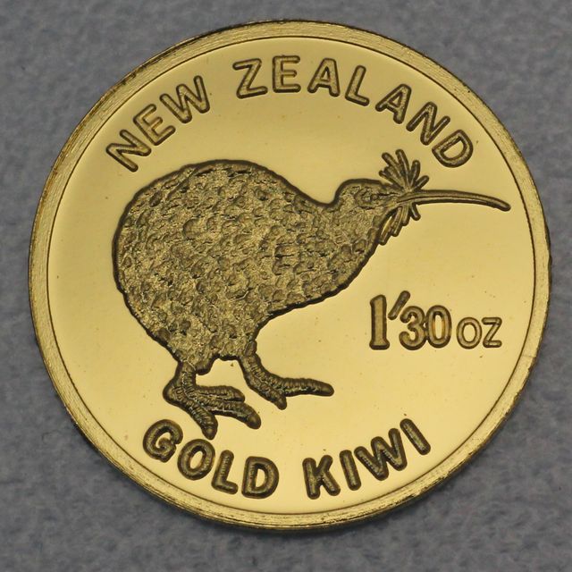 Goldmünze 1/30oz Neuseeland Kiwi New Zealand