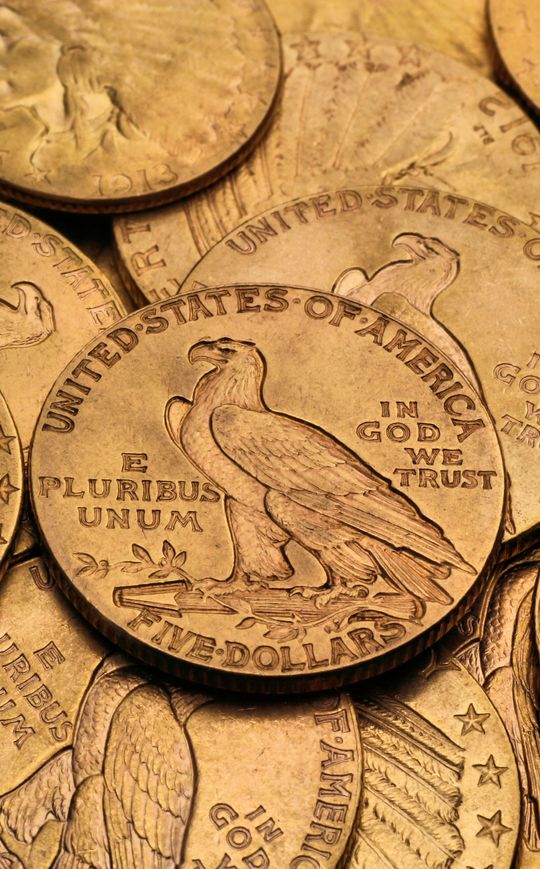 Indian Head Goldmünzen USA