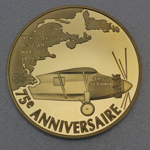 Goldmünze 20 Euro Frankreich 2002 - Lindberg