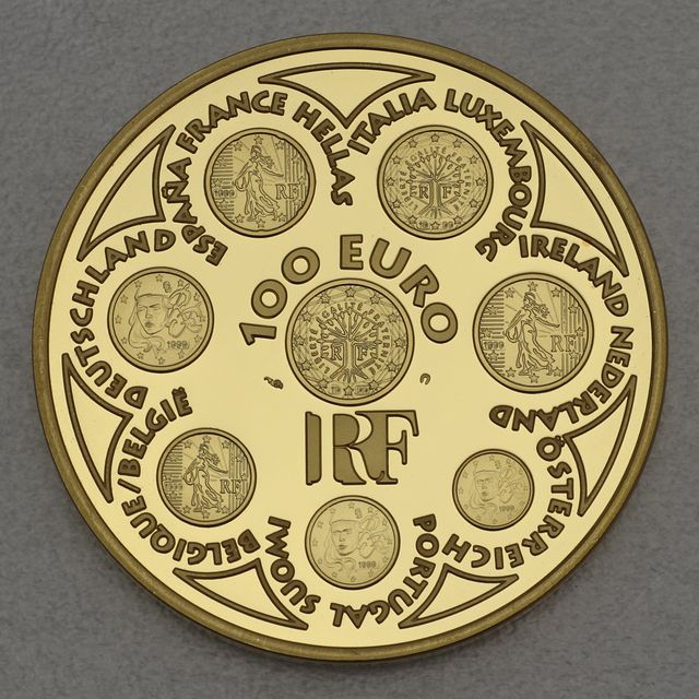 Goldmünze 100 Euro Frankreich 2002 - Europa