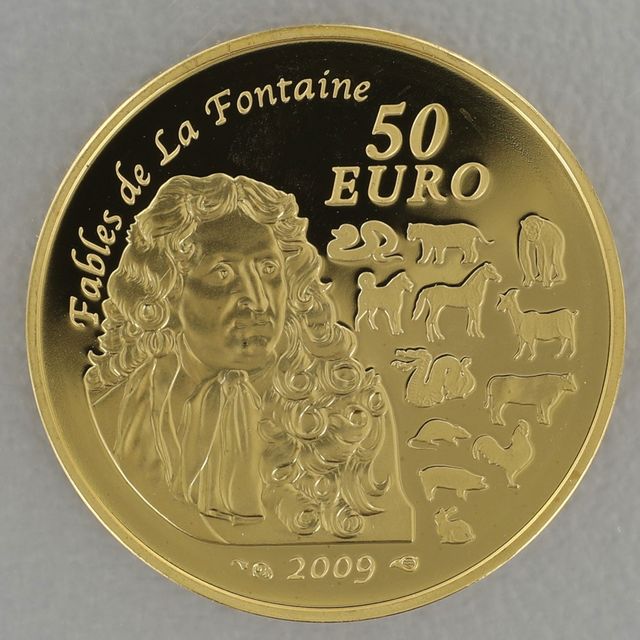 Goldmünze 50 Euro Frankreich 2009 - Fontaine