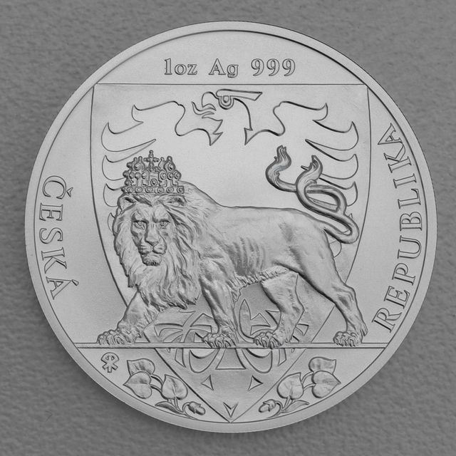 Silbermünze 1oz Niue Czech Lion - Tschechischer Löwe 2020