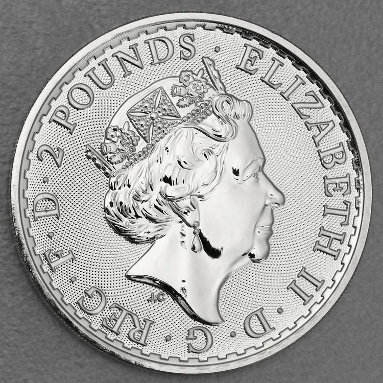 1oz Silbermünze Britannia 2021, Queen Elizabeth II