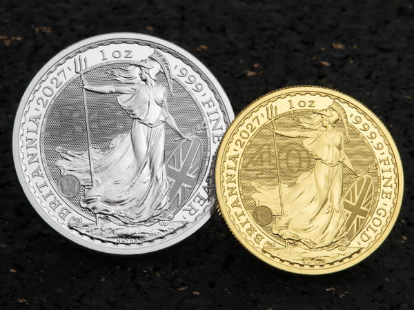 Britannia 2027 aus Gold und Silber