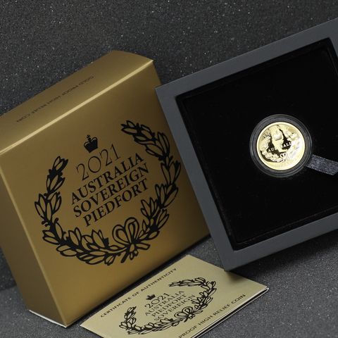 Goldmünze "Australia Sovereign" (PP/HR/Piedfort)