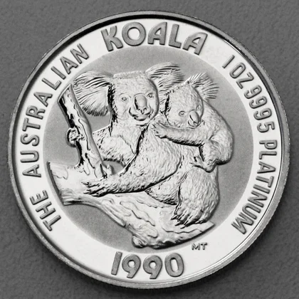 1oz Platinmünze Koala, 1990