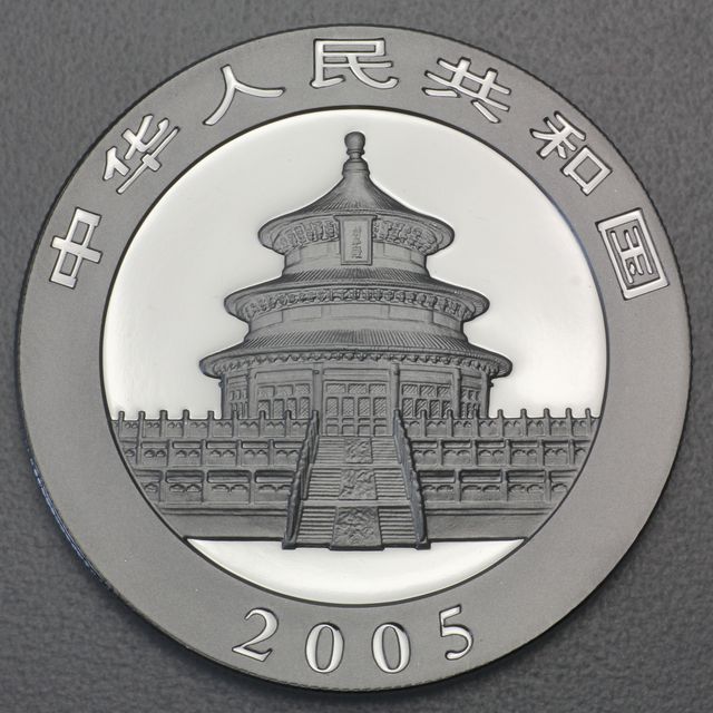 China Panda Silbermünze 2005