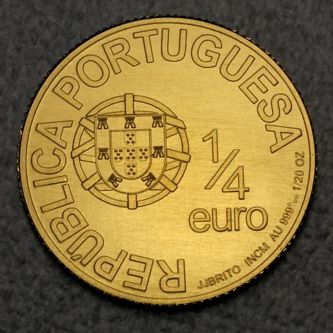 Goldmünze 0,25 Euro Portugal 2006 - Afonso Henriques
