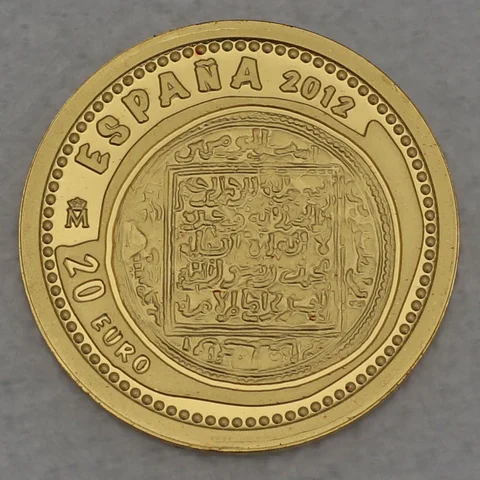Goldmünze 20 Euro Spanien 2012 Dinar Almohade