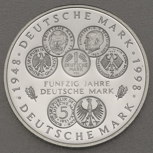 Silbermünze BRD 10 DM 1998