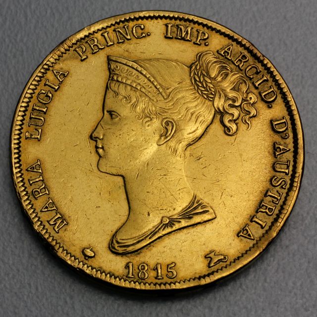 40 Lire Goldmünze Italien Österreich Maria Luigia