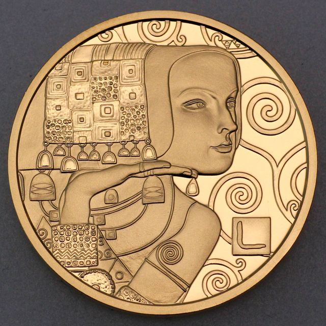 Goldmünze 50 Euro Österreich 2013 - Die Erwartung - Klimt und seine Frauen