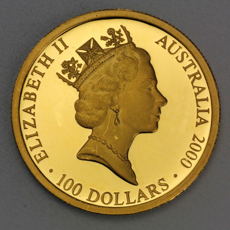 100 Dollar Goldmünze Australien Olympische Spiele Sydney 2000