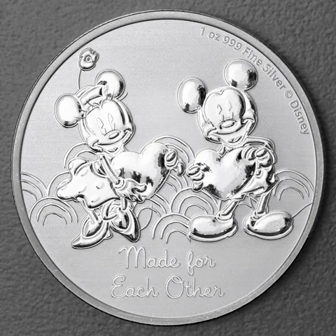 Silbermünze 1oz Niue Mickey & Minnie 2023