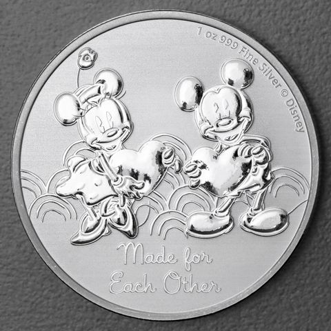Silbermünze 1oz Niue Mickey & Minnie 2023