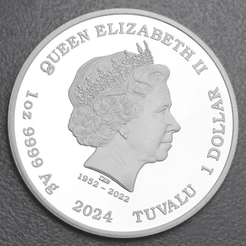 Silbermünze 1oz "Pierce Brosnan" 2024 koloriert