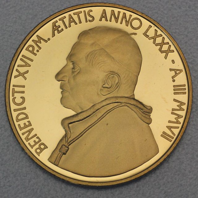 50 Euro Goldmünze Vatikan 2007 &quot;Eucharistie&quot;