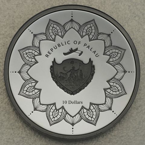 Rückseite der Silbermünze Laughing Buddha (Black Proof)