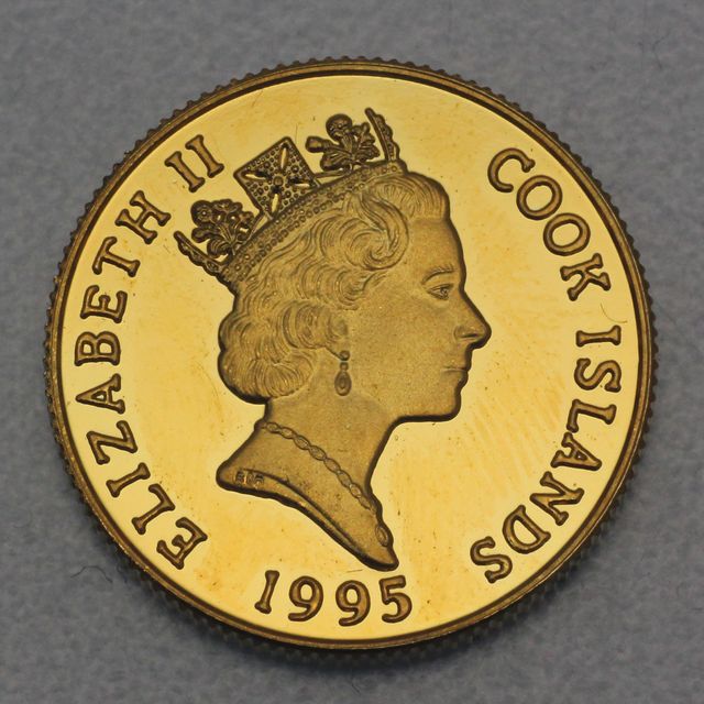 25 Dollar Cook Island Goldmünze 1995