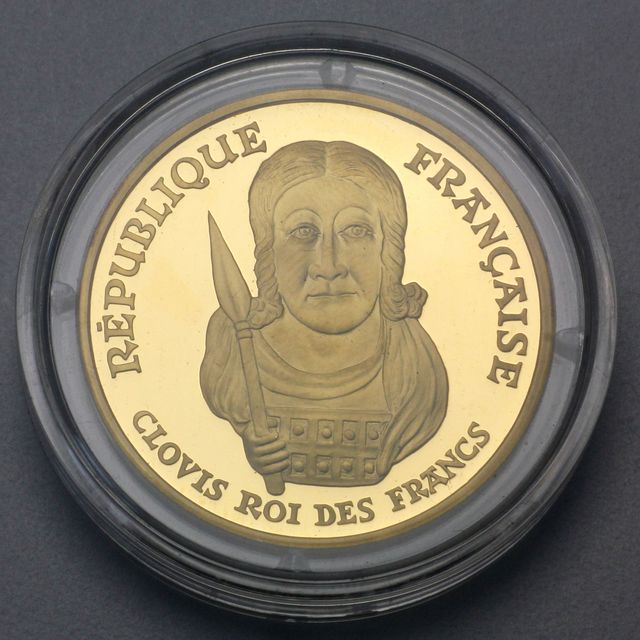 Goldmünze 500 Francs Frankreich 1996 - Clovis