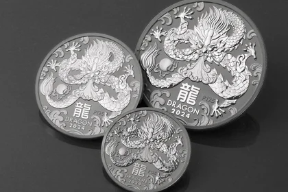 Lunar III, Silbermünzen mit Drachenmotiv 2024