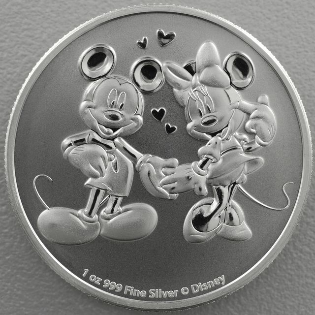 Silbermünze 1oz Niue Mickey &amp; Minnie 2020
