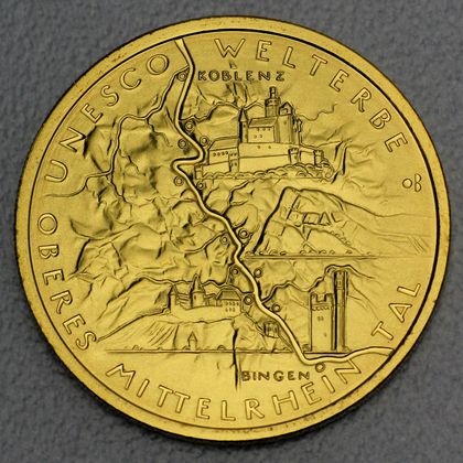 100 Euro Goldmünze "Oberes Mittelrheintal" 2015