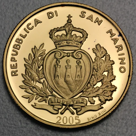 2 Scudi Goldmünze San Marino 2005 - Rotary International