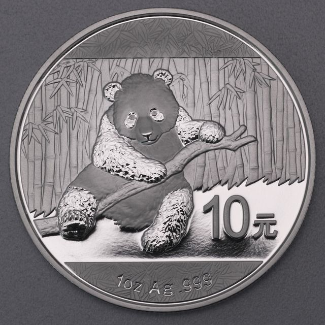 China Panda 2014 Silbermünze