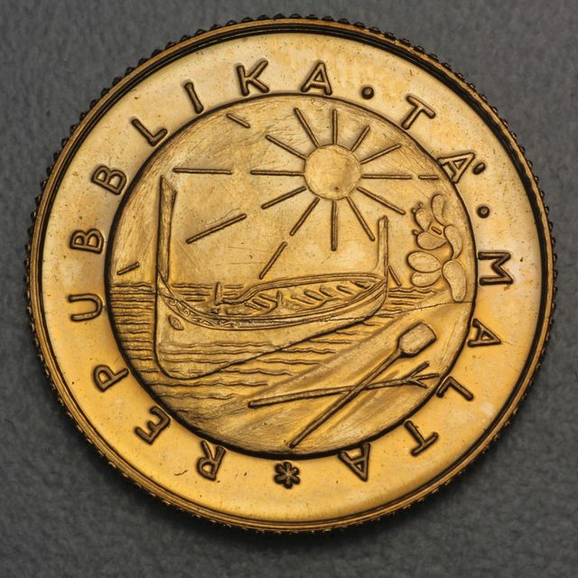 25 Pfund Goldmünze Malta 1977 erste Gozo Münze