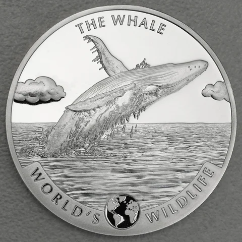 Silbermünze 1oz World's Wildlife Congo - Wal 2020