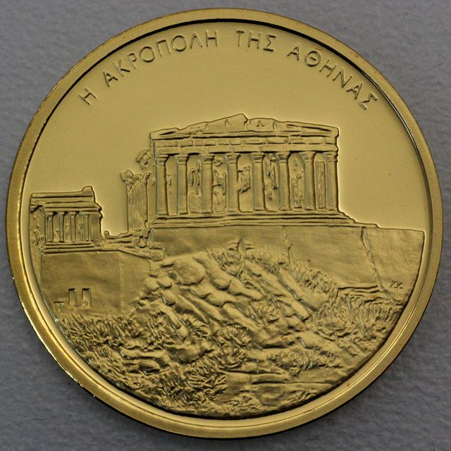 Goldmünze 100 Euro Griechenland 2004 Akropolis