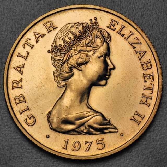 100 Pounds Goldmünze Gibraltar 1975
